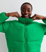 New Look Tall Green Boxy Puffer Jacket